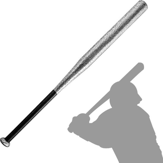 Batte de baseball en acier - motif craquelé et étui de transport - 81 cm