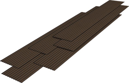 en.casa] Keukenrek Myrskylä wandrek 59x60x14 cm zwevende plank hout en metaal wandplank zwart en naturel