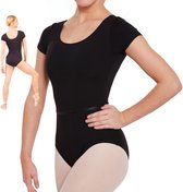 Ballet- en turnpakje met kanten fladdermouwtjes voor meisjes., R01-wit, 4-5T