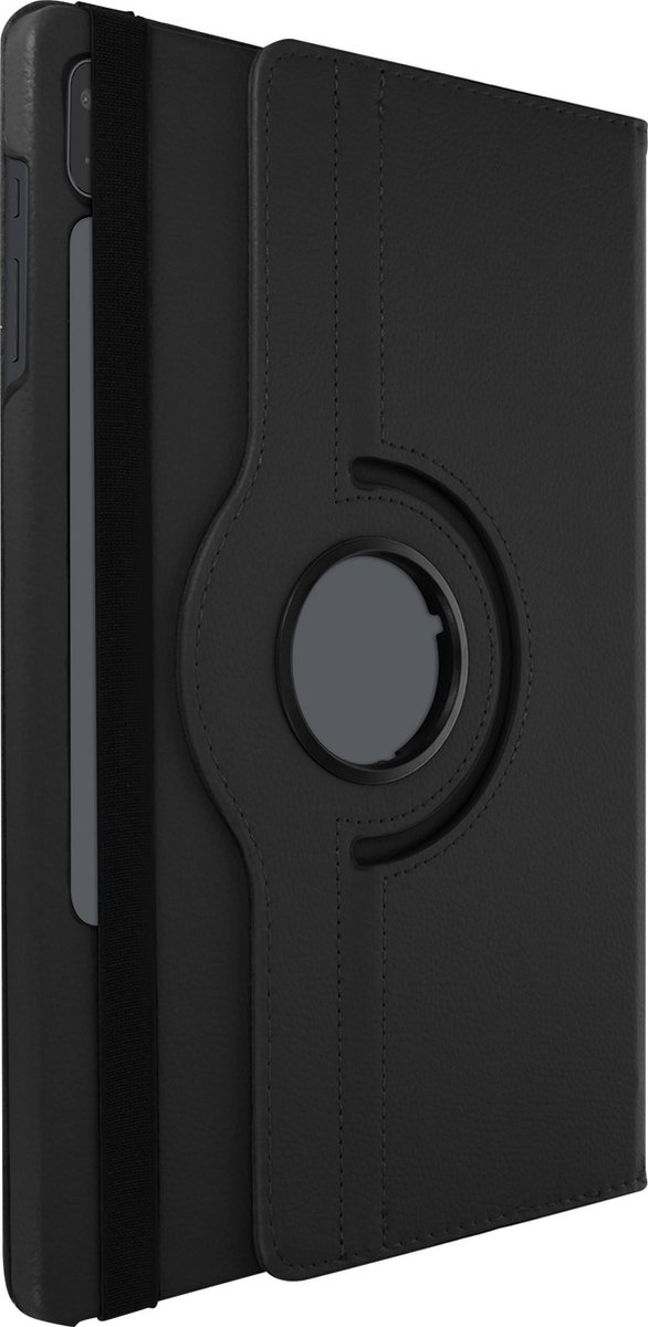Geschikt voor Samsung Galaxy Tab S7 FE Flip Cover 360° Roterende Standaard Zwart