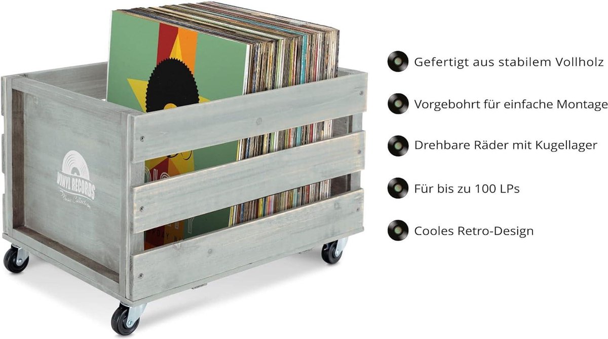 Ricatech RC0042 Vinyl Platenkoffer Bruin Ricatech RC0042 Vinyl Platenkoffer Bruin