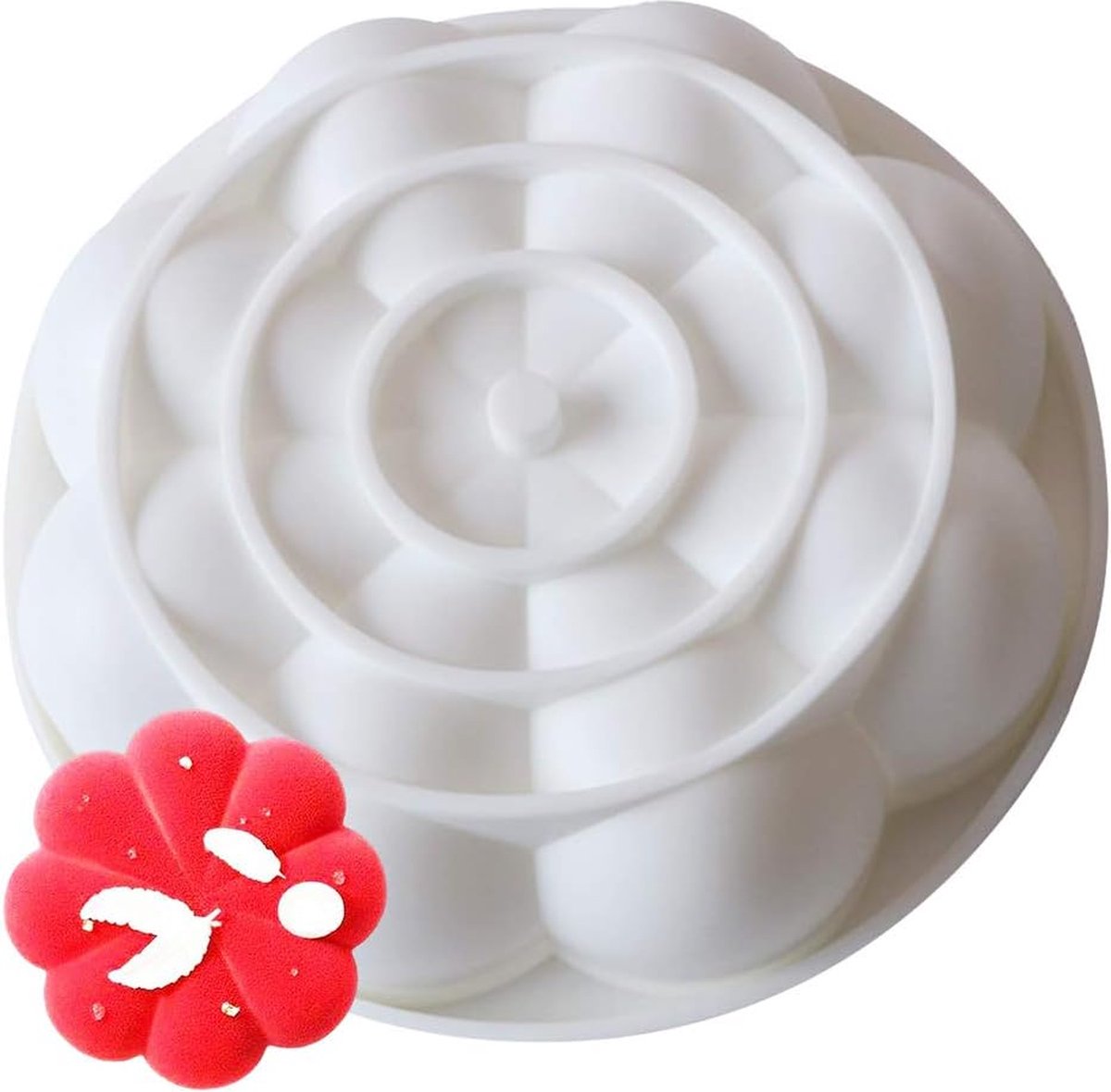 Siliconen cakevorm ronde diamant cakevorm 3D-bakvorm diamant 3D siliconen taartvormen geometrische ruimte voor bakken dessert kunst mousse