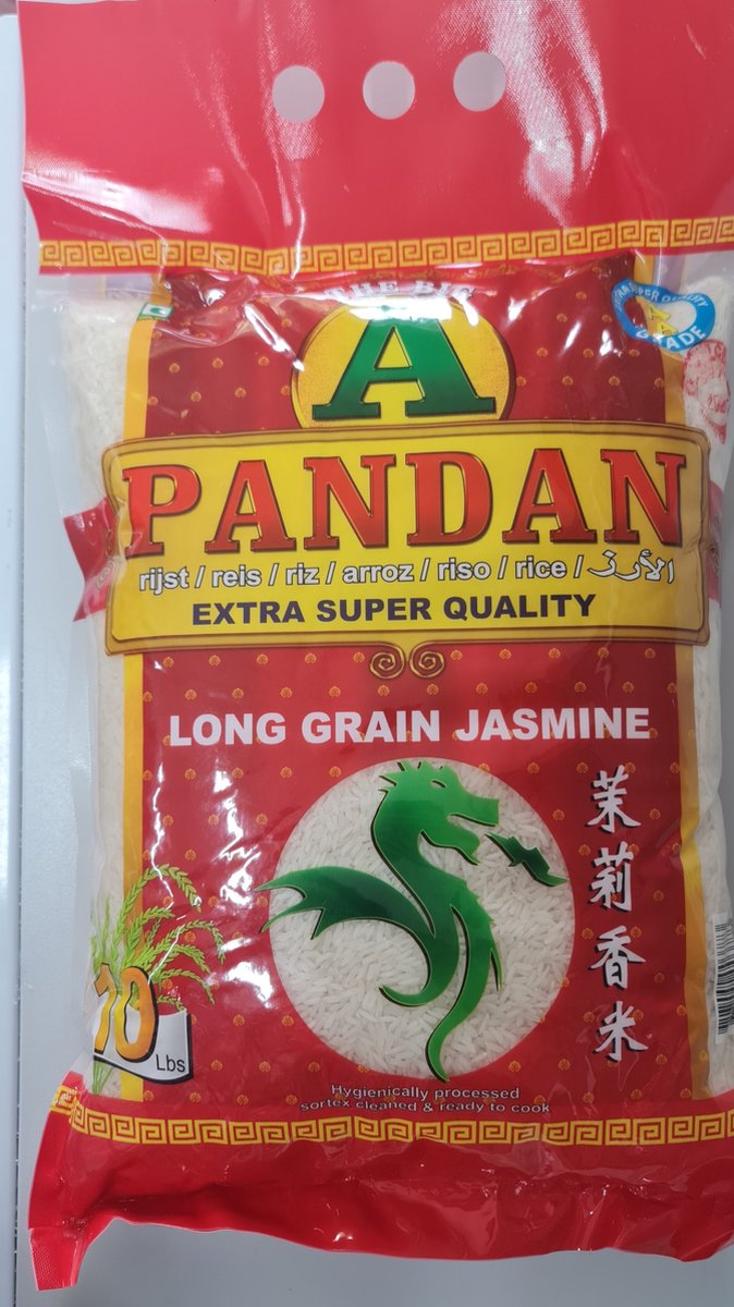 Pandan extra super quality AAA Long grain Jasmine rice 4.5KG