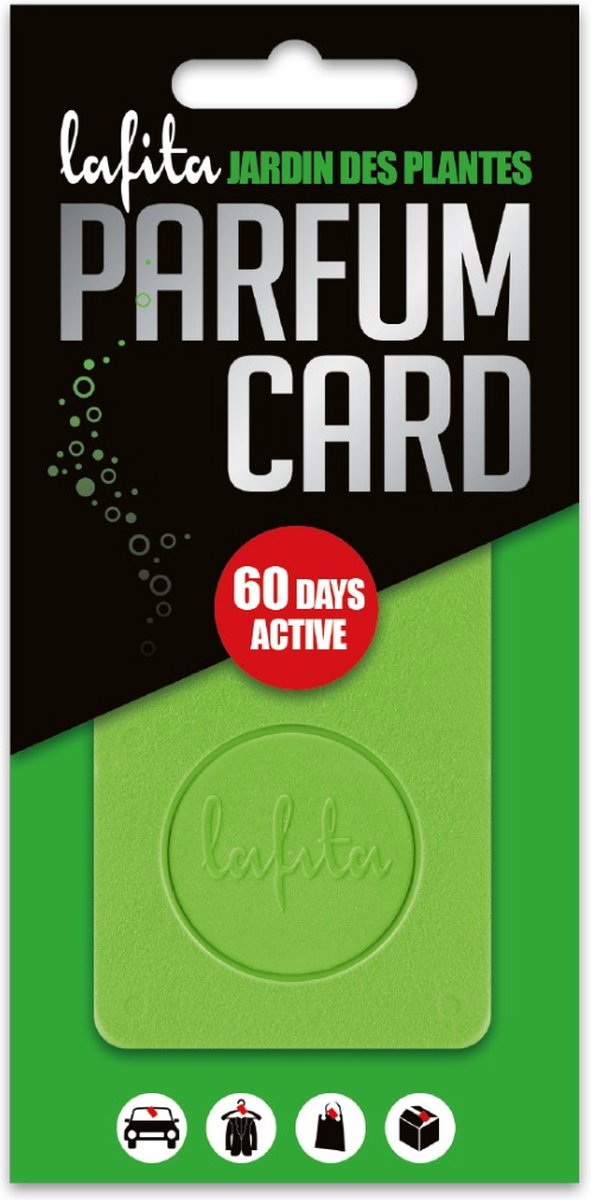 Goedkoopste Lafita Parfum Card Jardin des Plantes - 1 stuk - Luchtverfrisser - Groen - Bloemig & Fruitig