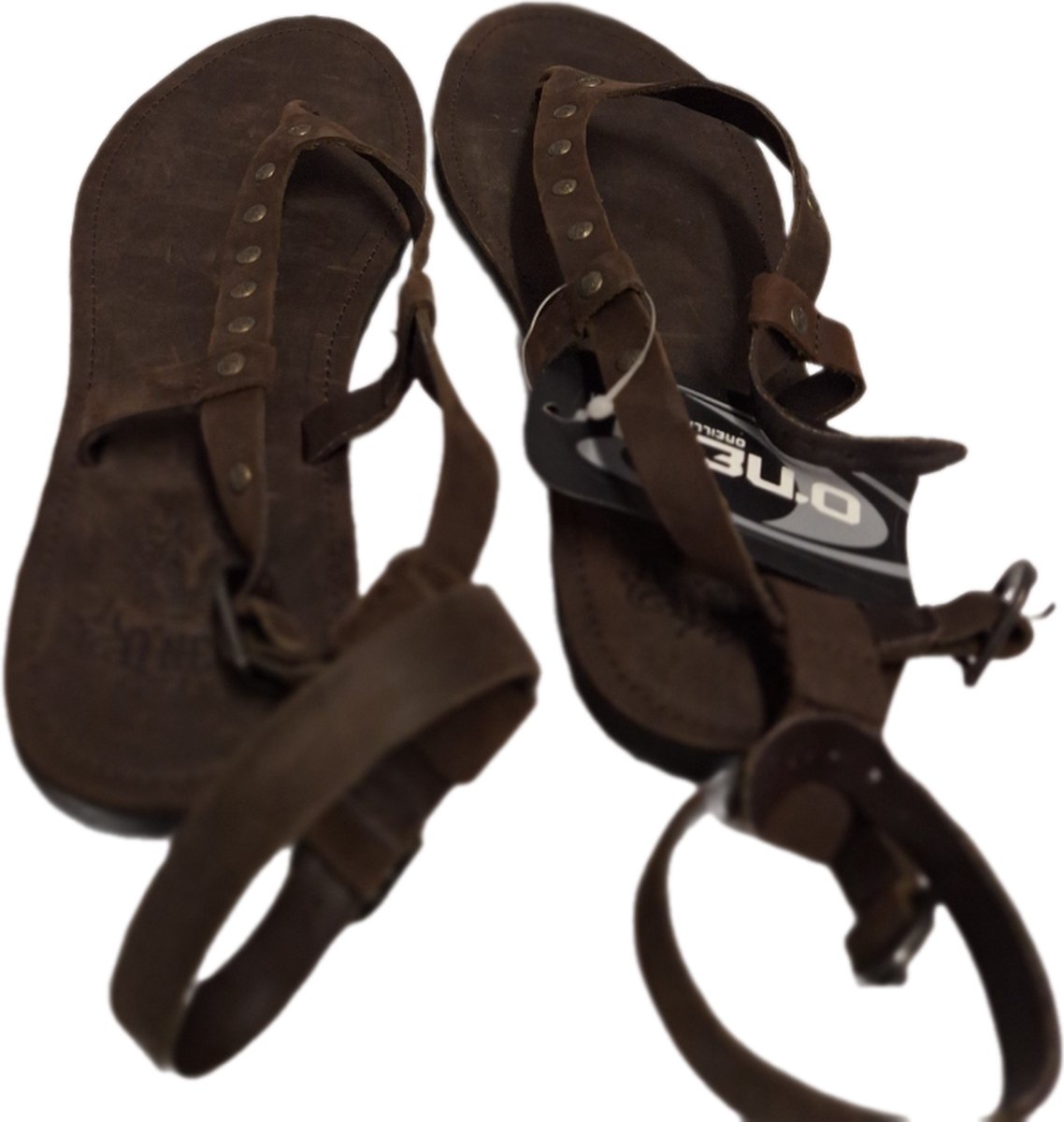 O'NEILL-JARI- LERENSLIPPER GRIEKSE ENKELSLUITING -COFFEE-SIZE 41