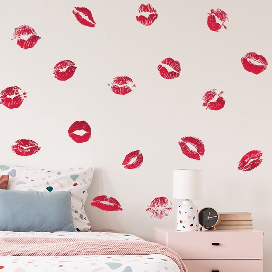 Foto: Moderne muursticker decoratie voor kinderkamer woonkamer en slaapkamer kusjes wandsticker muurdecoratie wanddecoratie kinderkamer jongenskamer meisjeskamer babykamer plaksticker