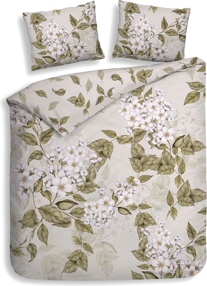 Heckettlane Juliette Dekbedovertrek - Lits-jumeaux - Katoen - 240x200-220cm - Natural