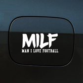 Autocollant pour pare-chocs - Milf - 10x19,1 - Wit