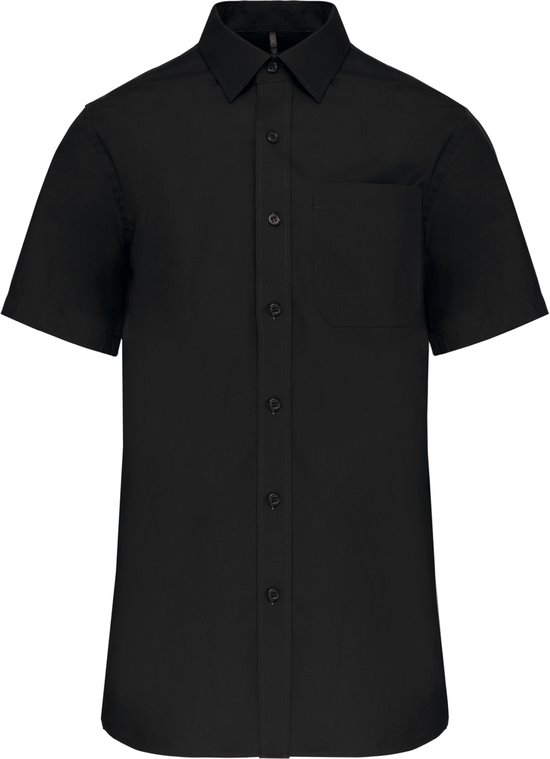 Chemise Homme 6XL Kariban Manches Courtes Noir 100% Katoen