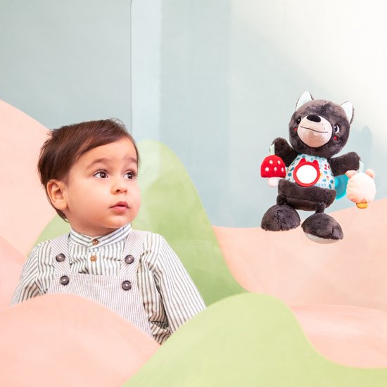 Lilliputiens - Nomade Activiteitenknuffel Louis - Gemakkelijk Te Bevestigen Door Zuignap - Knuffel Met Verschillende Activiteiten - Geschikt Vanaf 6 Maanden van Lilliputiens — afbeelding 2