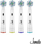 Jumalu opzetborstels geschikt voor Oral-B / Braun Cross Action - elektrische tandenborstel  - 4-pack