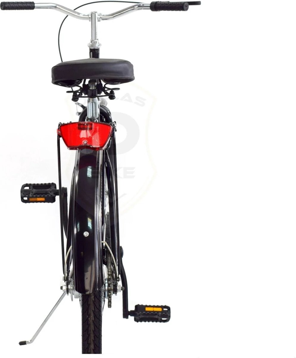 Meisjesfiets - 26 inch fiets - retro - zwart