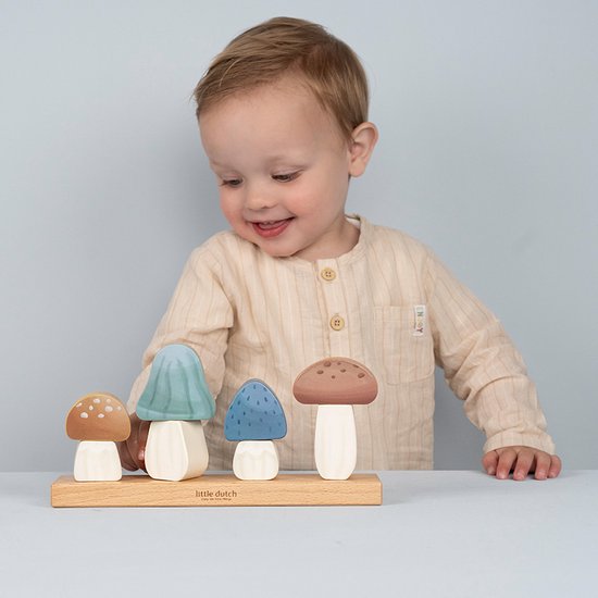 Little Dutch Stapelaar Paddenstoelen - Forest Friends FSC van Little Dutch — afbeelding 4