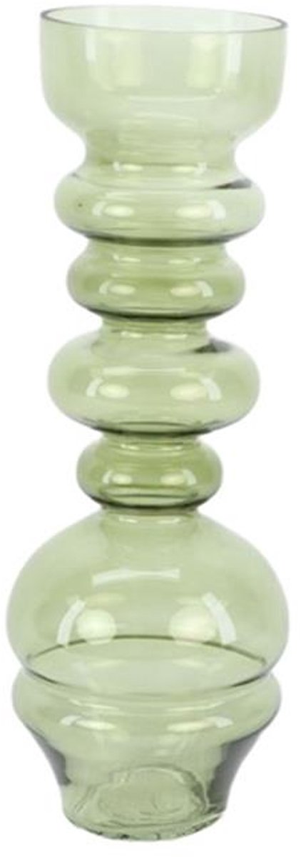 Vaas glas Ø12xh33,5cm lichtgroen