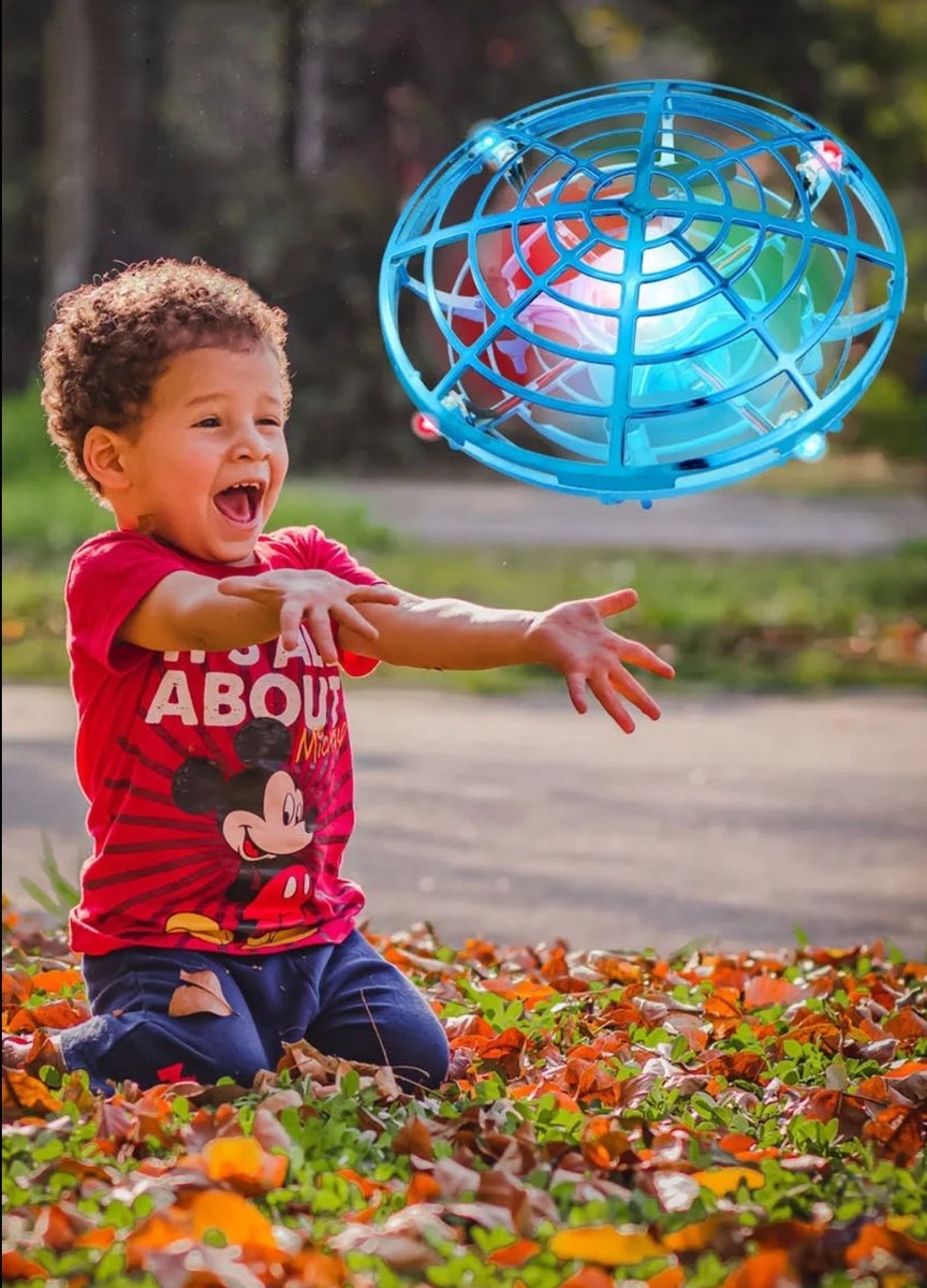 Bol.com Mini Ufo Drone - Blauw - Met Afstandsbediening aanbieding