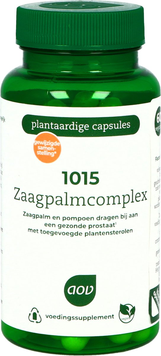 Goedkoopste AOV 1015 Zaagpalmcomplex - 60 vegacaps - Kruidenpreparaat