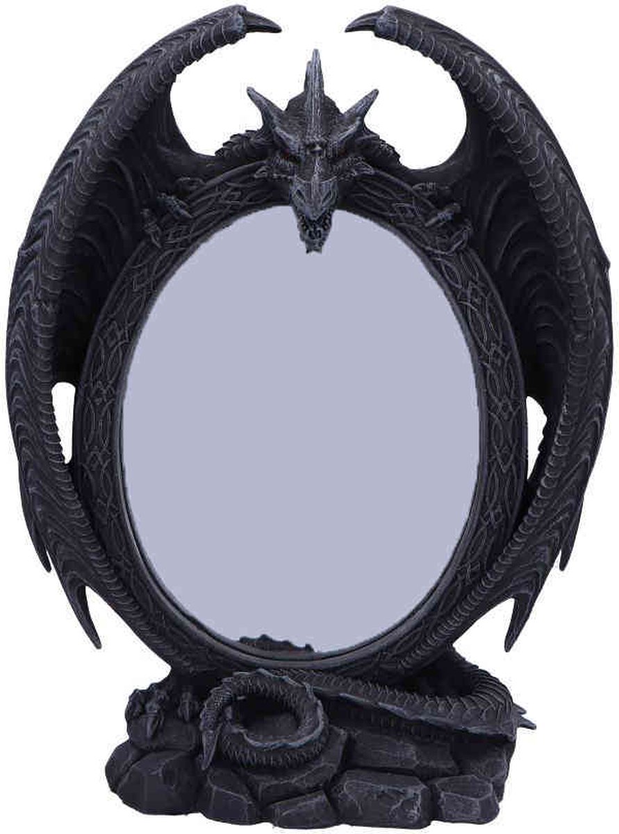Nemesis Now - Scaled Reflection 29cm Spiegel - Zwart