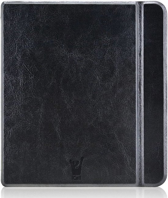 Hoesje geschikt voor Kindle Oasis Gen 10 - Book Case Premium Sleep Cover Leer Hoes met Auto/Wake Functie - Zwart van Fayzm — afbeelding 3
