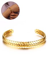 Semyco Armband Dames – Goudkleurige Bangle – Verstelbaar – Waterproof – Giftbox – Cosmo