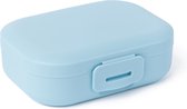 Amuse Snackbox - Small - Boîtes à collations - Boîte de rangement avec fermeture à clip - Passe au lave-vaisselle - Bleu clair