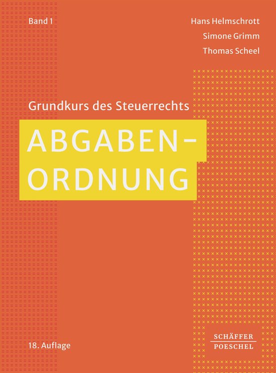 Grundkurs des Steuerrechts 1 - Abgabenordnung - cover