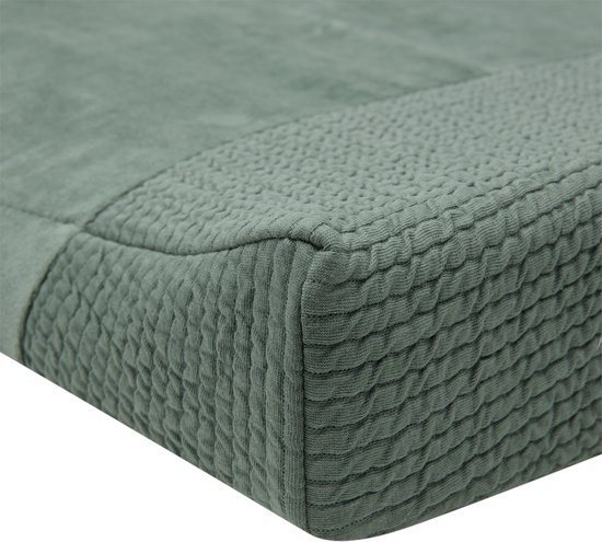 Witlof For Kids Aankleedkussenhoes Forest Green Waves 70 x 50 cm — afbeelding 2