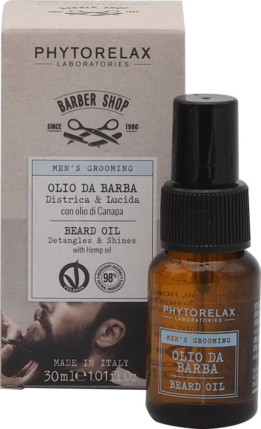 Phytorelax Beard Oil – Baardolie met Hennep – Stimuleert Baardgroei – Korte en Lange Baard – 30ml