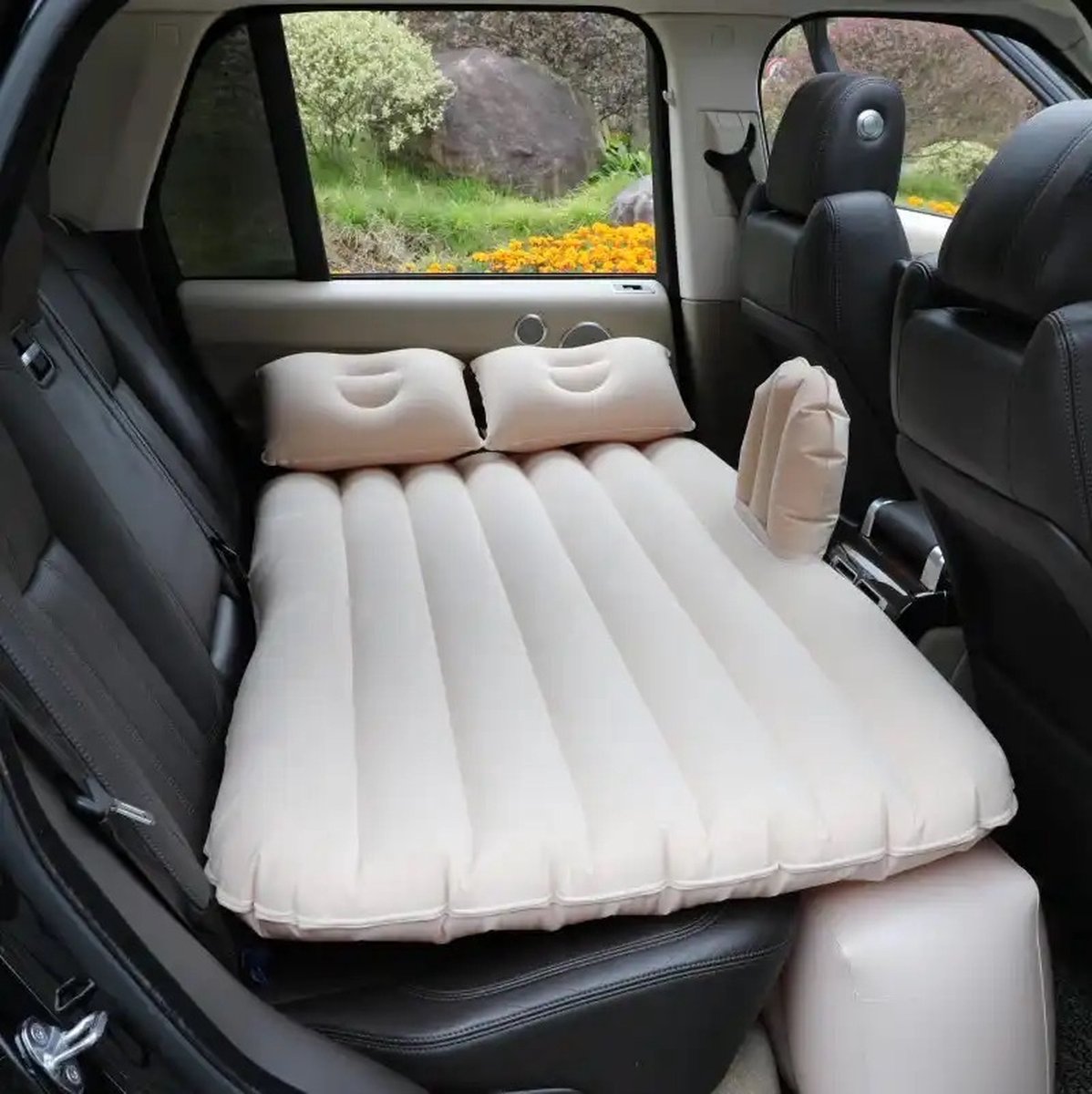 BonBonVibes Luchtbed matras voor in de Auto Reis luchtbed voor op de achterbank en kofferbank Luchtmatras voor in de auto ideaal voor lange reizen Comfortabel Luchtbed Matras voor in de Auto Autp achterbank matras opblaasbaar bed