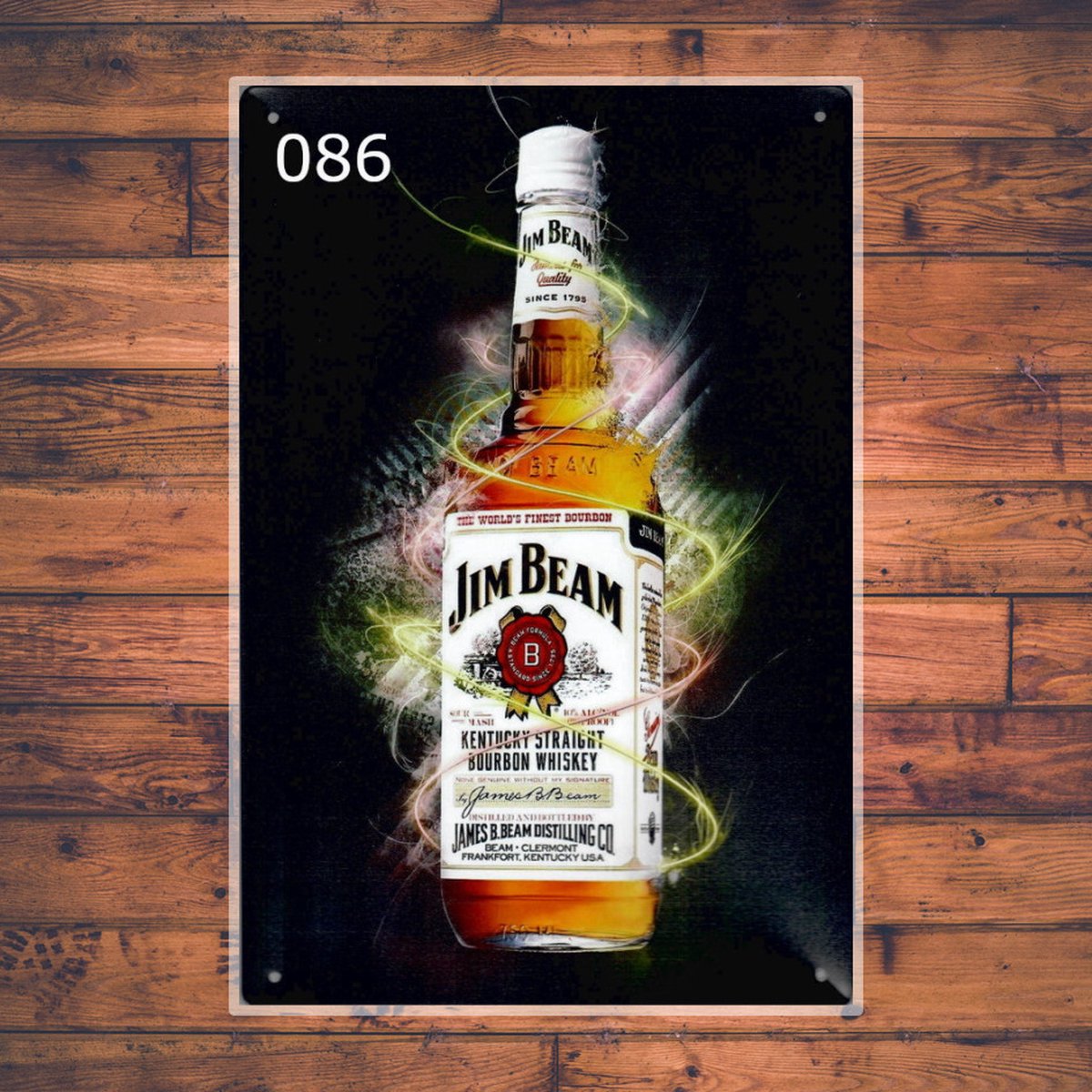 Wandbordje Jim Beam