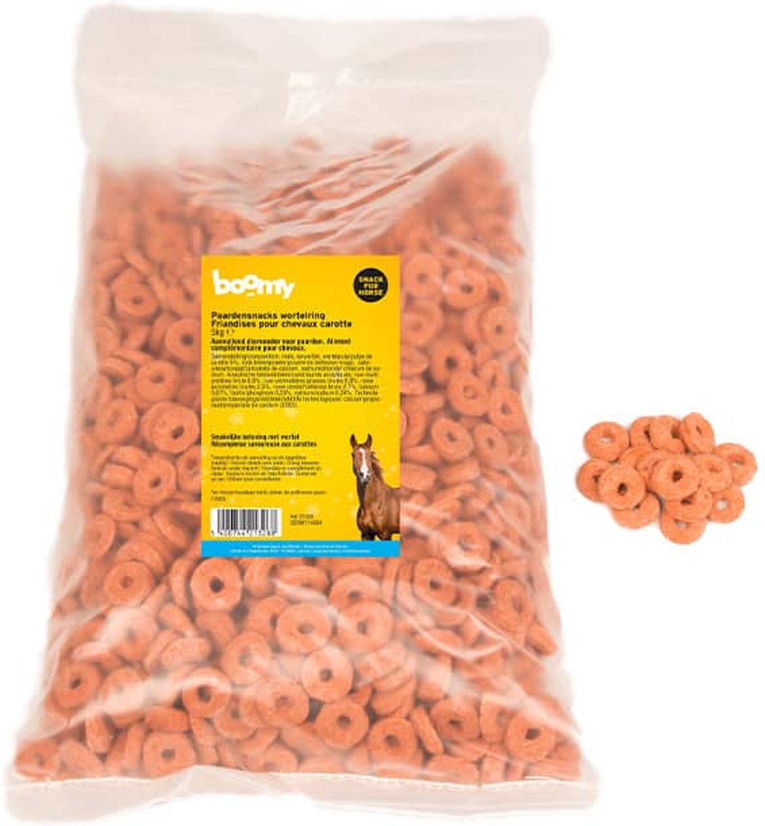 Boomy - Paarden snoepjes met wortel - Paardensnoepjes suikervrij - Wortelring - 5kg