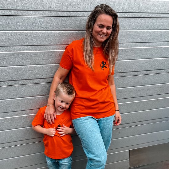 Chemise Oranje - Femme - Numéro de maillot, année de naissance et naam surnom de Maman - Equipe néerlandaise - Nice pour le Championnat d'Europe - Taille L