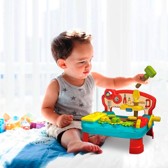 Clementoni - Baby Werkbank met gereedschap - Montessori Speelgoed - vanaf 6 maanden — afbeelding 4