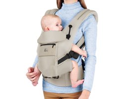 Deryan Ergonomische Draagzak - Buikdrager 4-in-1 Cream