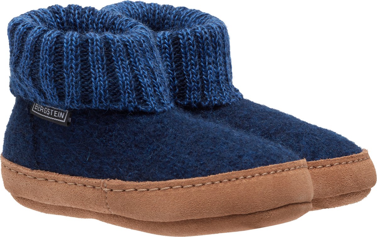 Bergstein Cozy Lux Unisex Junior Sloffen - Dark Blue