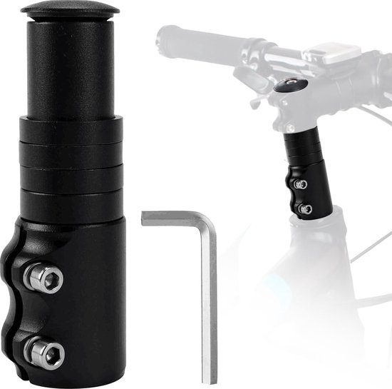 Extension de Guidon de Vélo, Extension de Guidon de Vélo de Tube de Carbone 20CM, Support de Guidon de Vélo Léger Durable Double pour Tenir Compteur