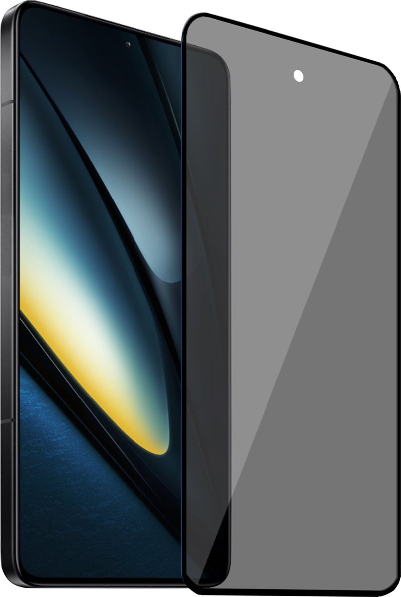 Geschikt voor POCO F6 - Privacy Screenprotector - Beschermglas - Privé GuardCover