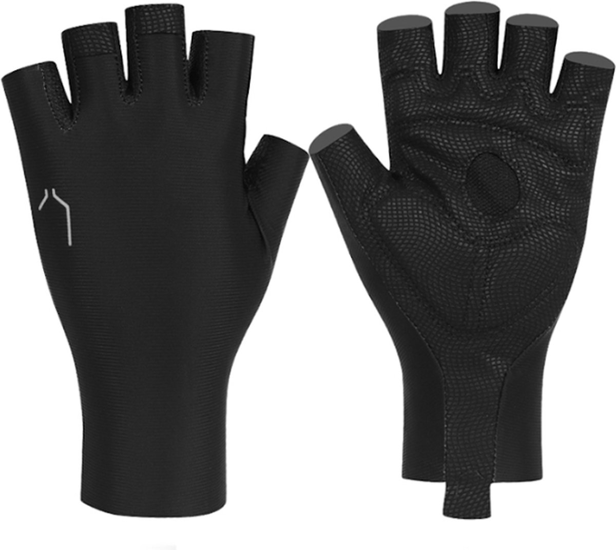 Airoman.cc - Airo - Aero Korte Fietshandschoenen - Zwart - Maat M