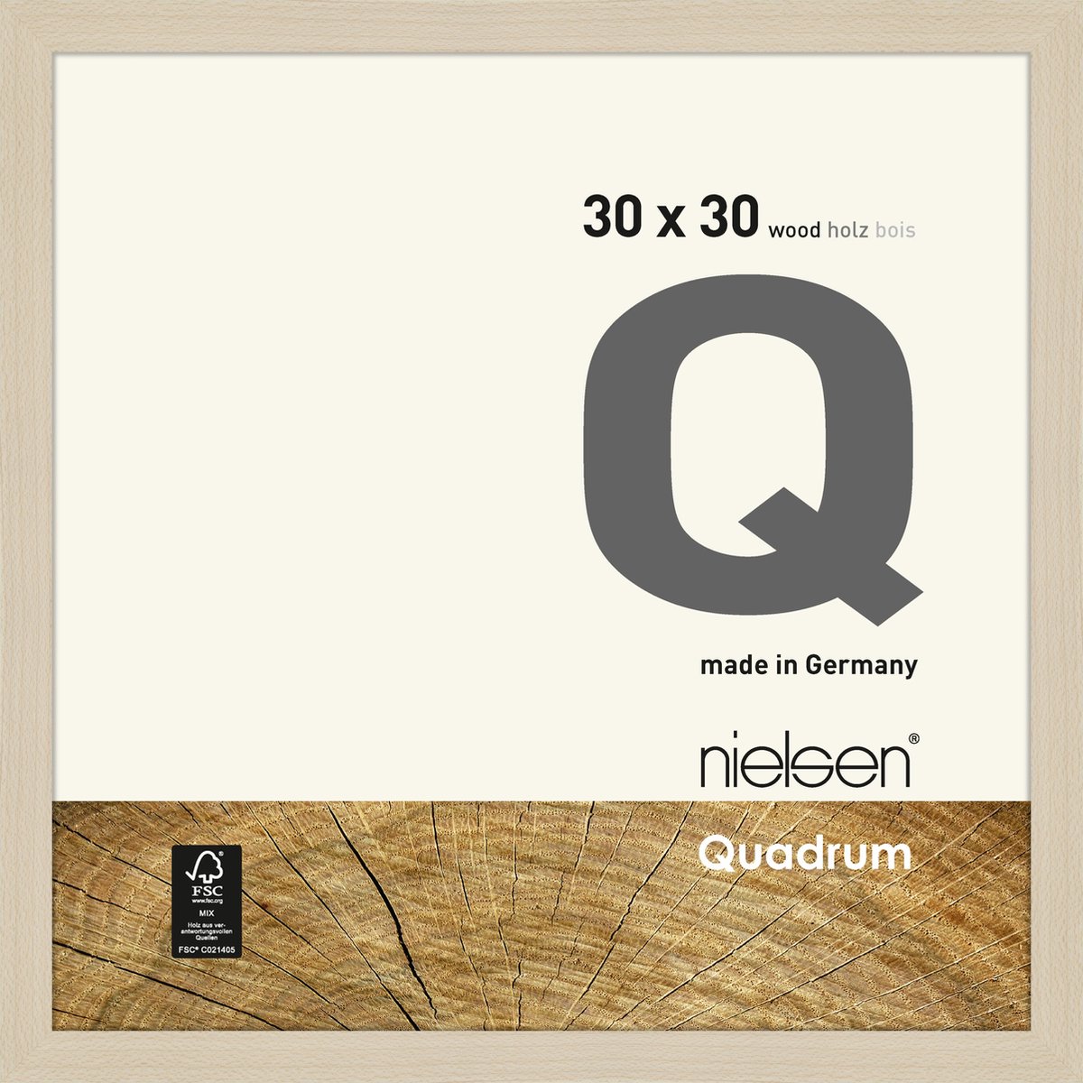 Nielsen Quadrum Houten Wissellijst Maple 30x30cm Ahorn