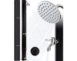 AREBOS AREBOS Tuindouche 35L - Solar Douche met thermometer - Buitendouche Zonneenergie - Tuindouche Buitendouche - Zwart