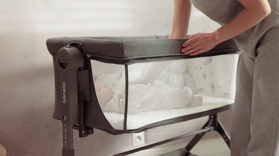 Lionelo Leonie Plus - Co-Sleeper 3 en 1 Lit enfant jusqu'à 9kg - Réglage en hauteur