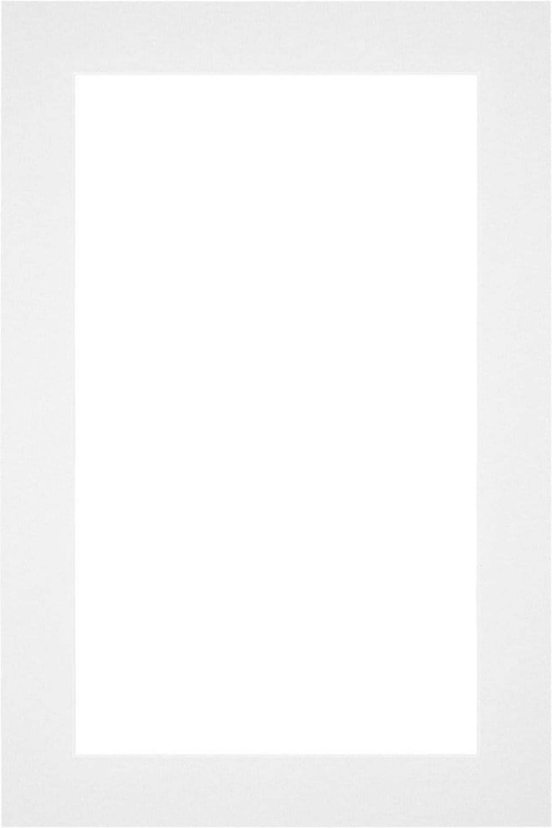 Passe-Partout Fotomaat 15x20 cm - Lijstmaat 20x30 cm - Wit - Museumkarton - Fotolijst niet inbegrepen