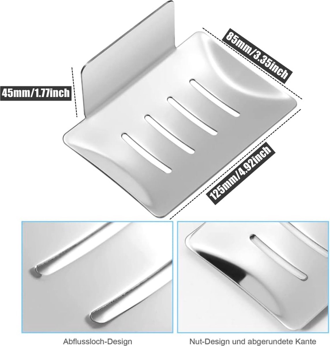 Dolvhin® Zeepdispenser voor wandmontage zonder boren | handzeepdispenser van matglas | roestvrijstalen pompdispenser & wandbevestiging voor lijmen | afwasmiddeldispenser 250ml | Mat zwart