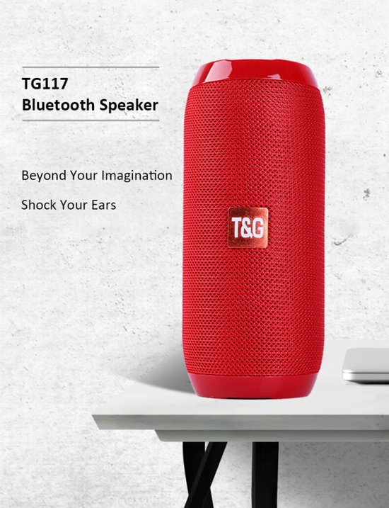 Portable Bluetooth Speaker (Red)