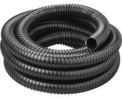 ProPlus Afvalwaterslang - 5 m - Afwatering - Temperatuurbestendig - Flexibel en Uittrekbaar - ø 32 mm - Voor het Geleiden van Afvalwater vanuit caravans/campers, vijvers en zwembaden - Afvoerkanaal - Zwart