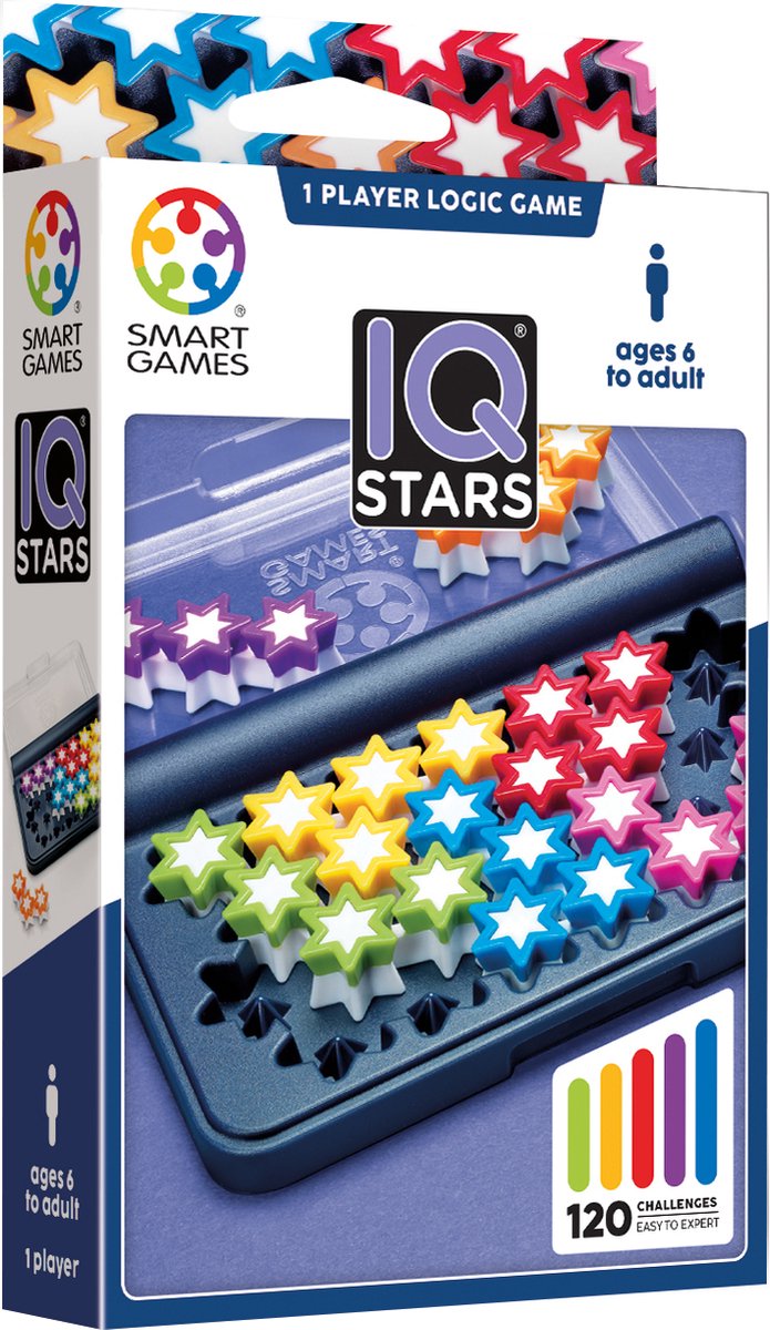 SmartGames - IQ Stars - 120 opdrachten - Denkspel