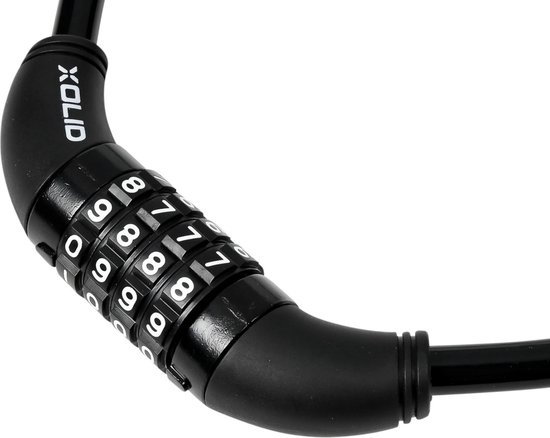 Xolid Kabelslot - Cijferslot - 4-cijferig - Ø 10 mm - 65 cm - Zwart van XO — afbeelding 3