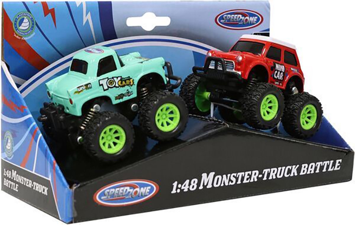 Speedzone Monstertruck Battle 1:48 D/C, 2 stuks - 33113986 | 2 versies