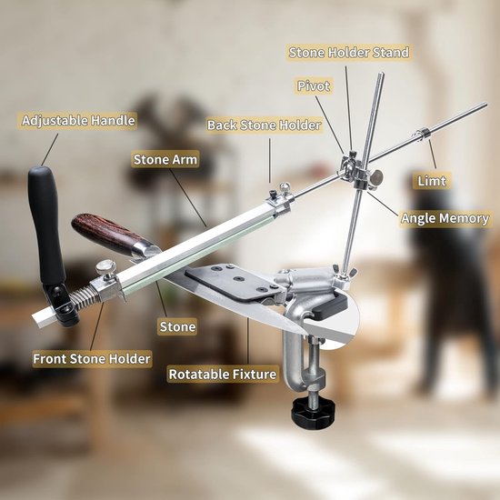 A -2020 affûteuse de couteau fixe outil fixe professionnel affûtage système 120 3000 taille de