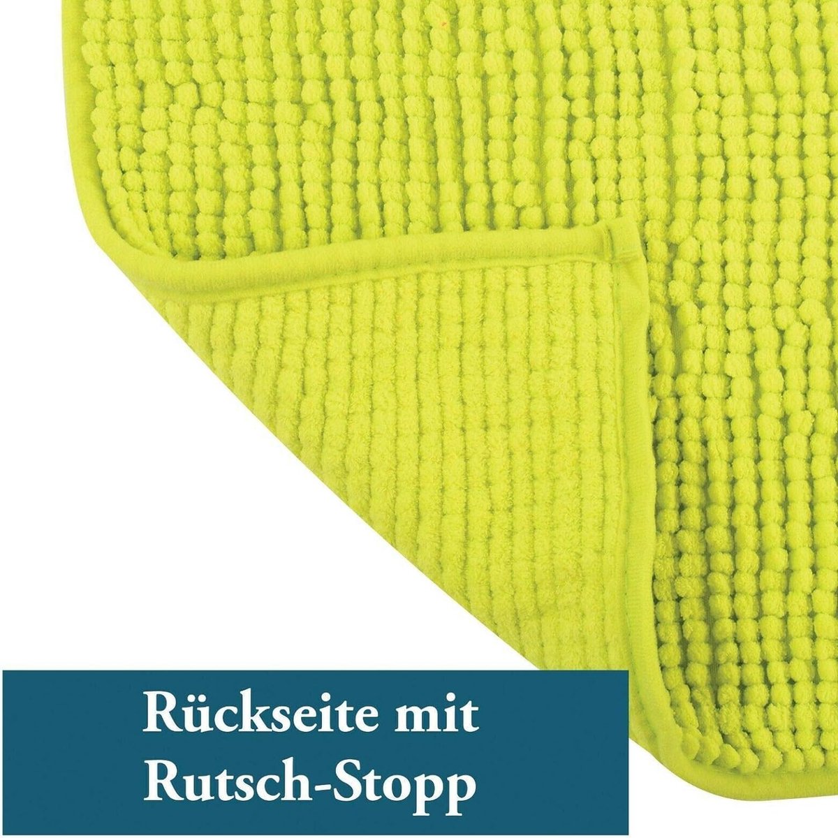 Badmat badmat douchemat chenille hoogpolig badmat 40x60 cm – groen
