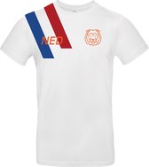 Ek shirt met leeuw NED - Wit - Heren - Korte mouwen - Maat S